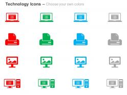 Cloud services printer technology improvement ppt icons graphics