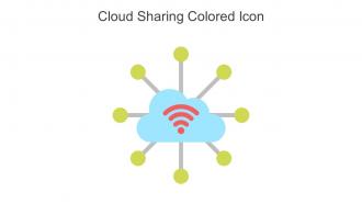 Cloud Sharing Colored Icon In Powerpoint Pptx Png And Editable Eps Format