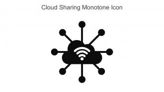 Cloud Sharing Monotone Icon In Powerpoint Pptx Png And Editable Eps Format