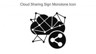 Cloud Sharing Sign Monotone Icon In Powerpoint Pptx Png And Editable Eps Format