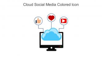 Cloud Social Media Colored Icon In Powerpoint Pptx Png And Editable Eps Format