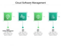 Cloud software management ppt powerpoint presentation inspiration deck cpb