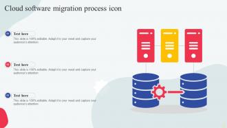 Cloud Software Migration Process Icon