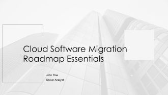 Cloud Software Migration Roadmap Essentials PPT Template AT