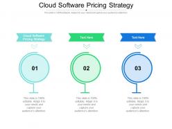 Cloud software pricing strategy ppt powerpoint presentation file templates cpb