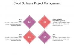 Cloud software project management ppt powerpoint presentation pictures backgrounds cpb