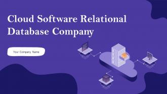 Cloud Software Relational Database Company Complete Deck