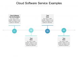 Cloud software service examples ppt powerpoint presentation gallery designs download cpb