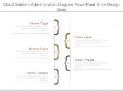 Cloud solution administration diagram powerpoint slide design ideas