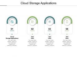 Cloud storage applications ppt powerpoint presentation outline infographics cpb