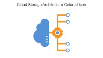 Cloud Storage Architecture Colored Icon In Powerpoint Pptx Png And Editable Eps Format
