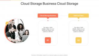 Cloud Storage Business Cloud Storage In Powerpoint And Google Slides Cpb