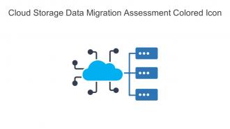 Cloud Storage Data Migration Assessment Colored Icon In Powerpoint Pptx Png And Editable Eps Format