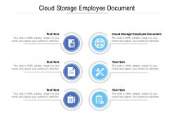 Cloud storage employee document ppt powerpoint presentation icon shapes cpb