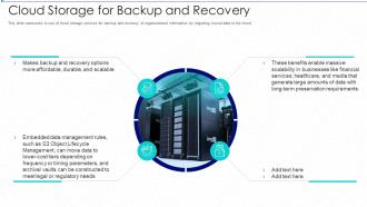 Cloud storage it cloud storage for backup and recovery