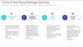 Cloud storage it cons of the cloud storage services