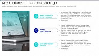Cloud storage it key features of the cloud storage