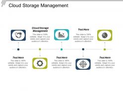 Cloud storage management ppt powerpoint presentation infographic template files cpb