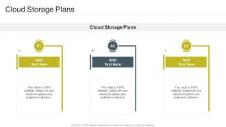Cloud Storage Plans In Powerpoint And Google Slides Cpb