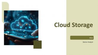 Cloud Storage PPT Example ST AI