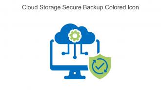 Cloud Storage Secure Backup Colored Icon In Powerpoint Pptx Png And Editable Eps Format