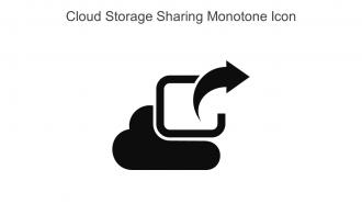 Cloud Storage Sharing Monotone Icon In Powerpoint Pptx Png And Editable Eps Format