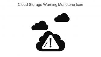 Cloud Storage Warning Monotone Icon In Powerpoint Pptx Png And Editable Eps Format