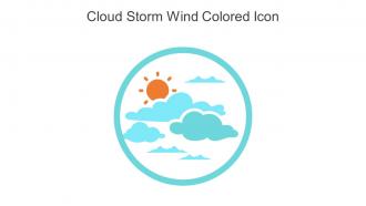 Cloud Storm Wind Colored Icon In Powerpoint Pptx Png And Editable Eps Format