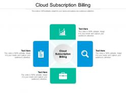 Cloud subscription billing ppt powerpoint presentation themes cpb