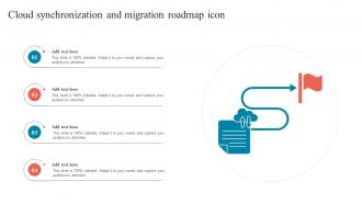 Cloud Synchronization And Migration Roadmap Icon