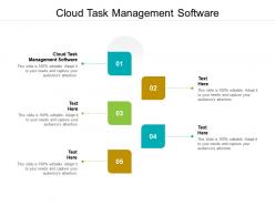 Cloud task management software ppt powerpoint presentation infographics pictures cpb