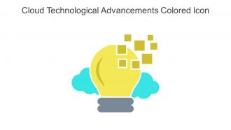 Cloud Technological Advancements Colored Icon In Powerpoint Pptx Png And Editable Eps Format