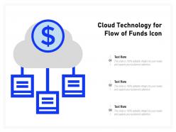 Cloud Technology For Flow Of Funds Icon