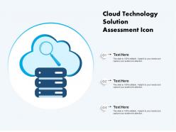 Cloud technology solution assessment icon