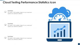 Cloud testing performance statistics icon