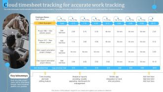 Cloud Timesheet Tracking For Accurate Utilizing Cloud For Task And Team Management