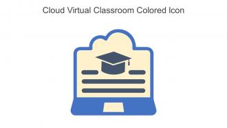 Cloud Virtual Classroom Colored Icon In Powerpoint Pptx Png And Editable Eps Format