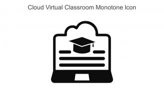 Cloud Virtual Classroom Monotone Icon In Powerpoint Pptx Png And Editable Eps Format
