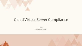 Cloud Virtual Server Compliance PPT Guidelines ACP