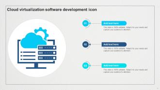 Cloud Virtualization Software Development Icon