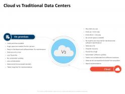 Cloud vs traditional data centers less flexibility ppt powerpoint presentation show