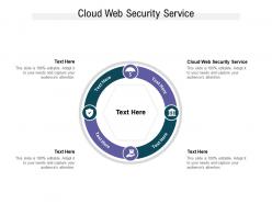Cloud web security service ppt powerpoint presentation infographics show cpb
