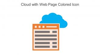 Cloud With Web Page Colored Icon In Powerpoint Pptx Png And Editable Eps Format