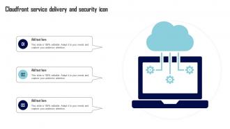 Cloudfront Service Delivery And Security Icon