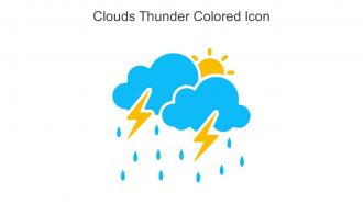 Clouds Thunder Colored Icon In Powerpoint Pptx Png And Editable Eps Format
