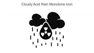 Cloudy Acid Rain Monotone Icon In Powerpoint Pptx Png And Editable Eps Format