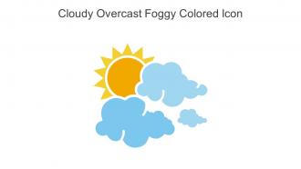 Cloudy Overcast Foggy Colored Icon In Powerpoint Pptx Png And Editable Eps Format