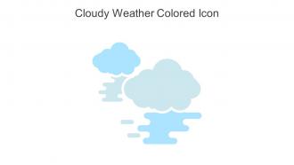 Cloudy Weather Colored Icon In Powerpoint Pptx Png And Editable Eps Format