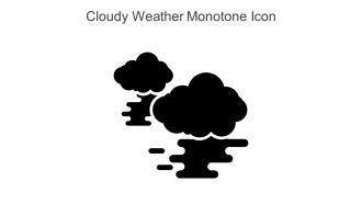 Cloudy Weather Monotone Icon In Powerpoint Pptx Png And Editable Eps Format