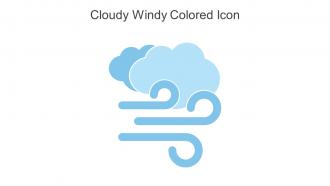 Cloudy Windy Colored Icon In Powerpoint Pptx Png And Editable Eps Format